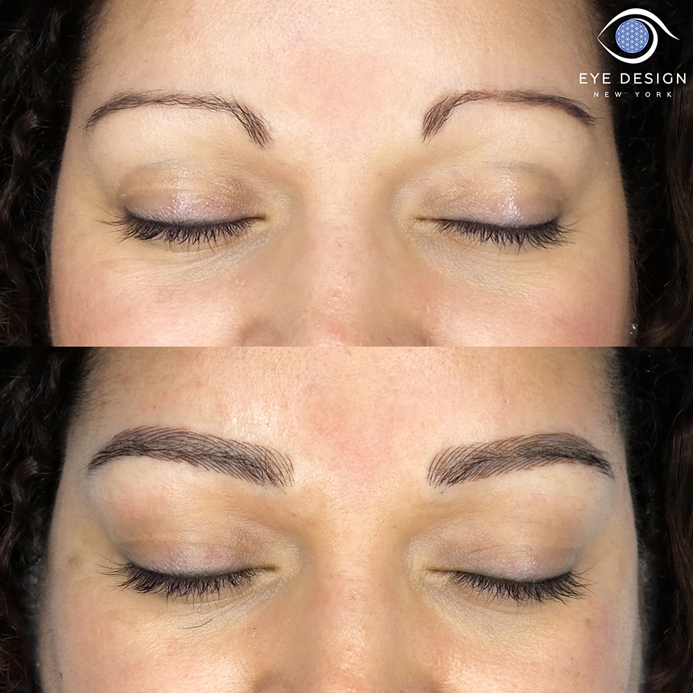 Microblading eyebrows