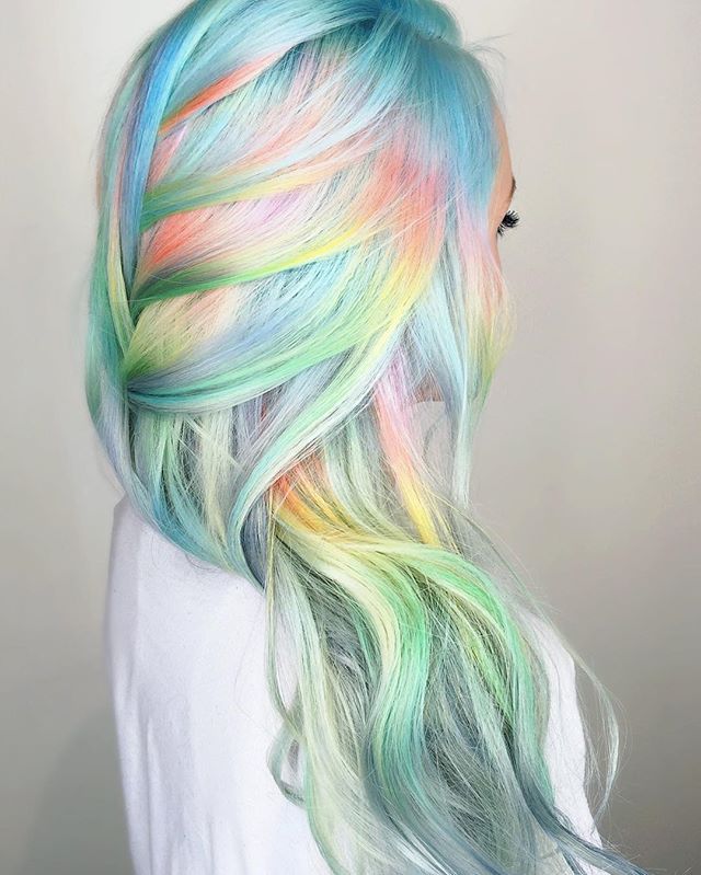 Pastel hair looks