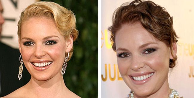 Celebrity Blonde to Brunette Makeovers